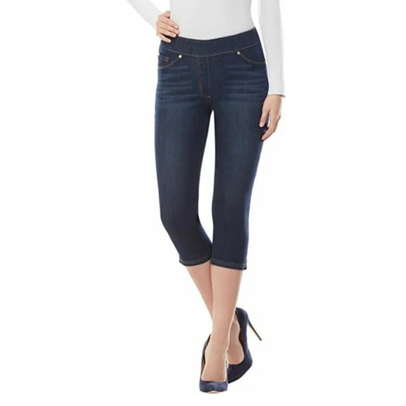 NYGARD LUXE DENIM SLIMS 360 Comfort 4 Way Stretch Sz M 10-12 - Picture 1 of 6